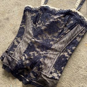 COPY - FINAL PRICE Vintage TRIPP nyc Black Lace Corset Top | Small RARE/HTF!
